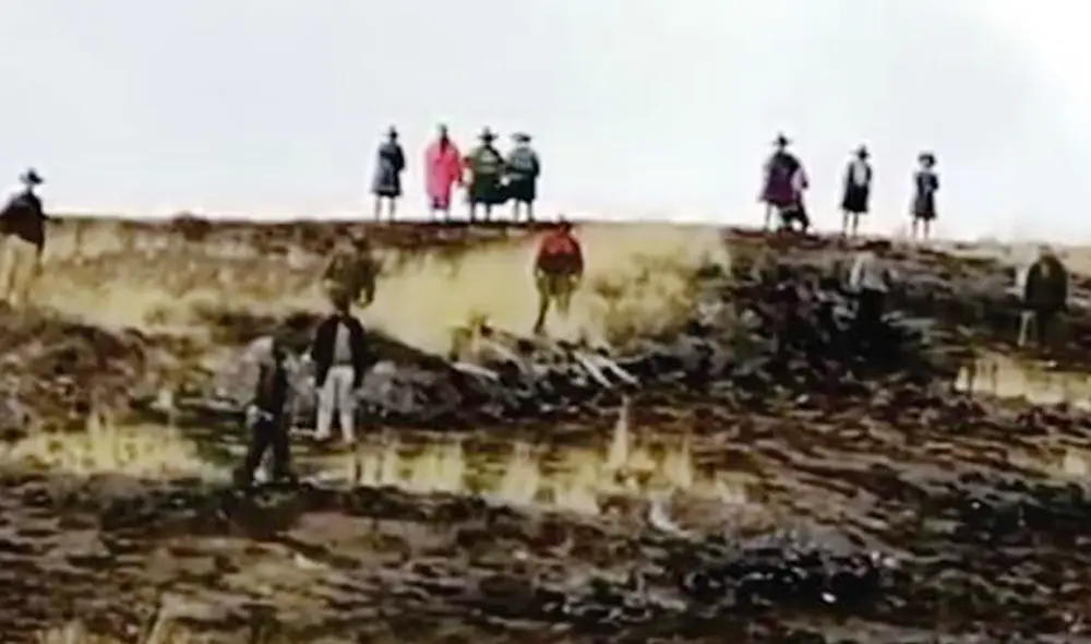 Pobladores de dos comunidades se enfrentaron por una represa de agua construida en Tupac Amaru, en Canas. Foto: Facebook