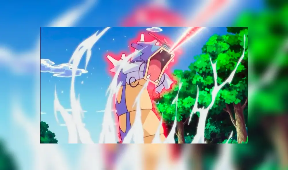 El diseño de Gyarados siempre fue impactante por el contraste con su pre-evolución Magikarp.