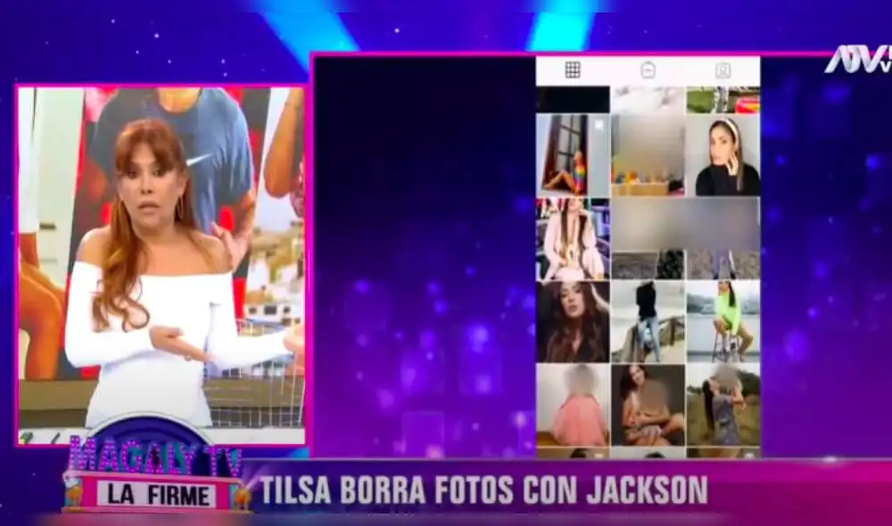 Magaly Medina se mostró muy incrédula sobre el distanciamiento virtual de la aún pareja, debido a que no se dejaron de seguir en la plataforma. | Foto: Captura ATV Magaly Medina se mostró muy incrédula sobre el distanciamiento virtual de la aún pareja, debido a que no se dejaron de seguir en la plataforma. | Foto: Captura ATV