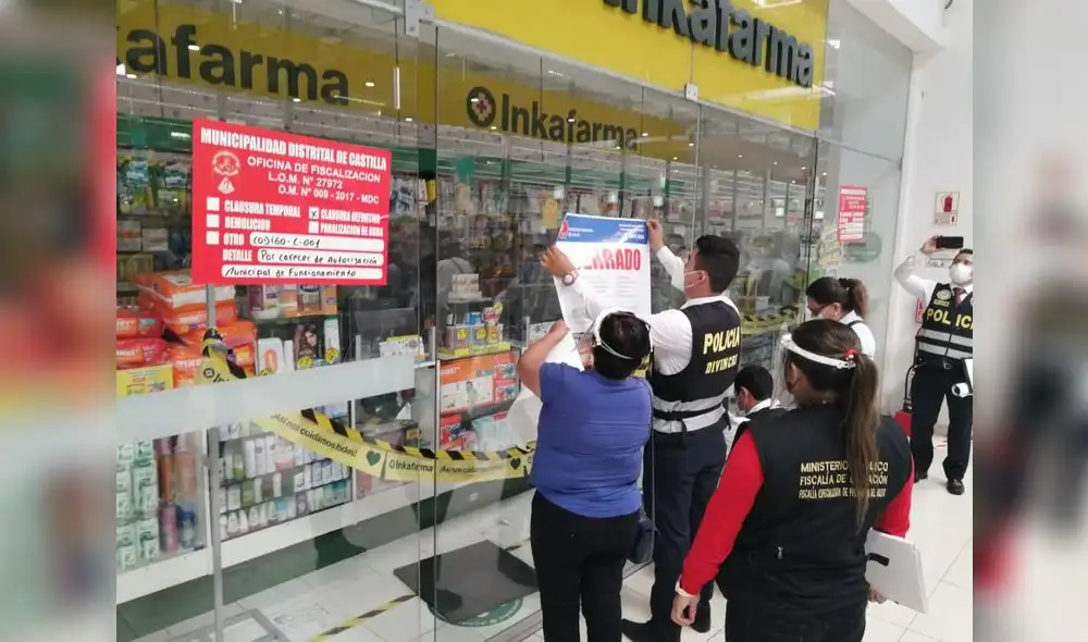 Fiscalía y Fiscalización clausuró farmacias porque no contaban con licencia de funcionamiento Fiscalía y Fiscalización clausuró farmacias porque no contaban con licencia de funcionamiento
