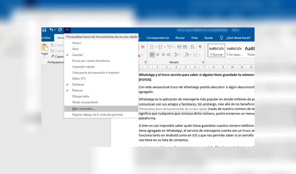 Ir a todos los comandos