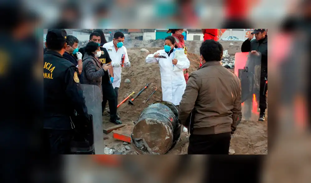 Villa El Salvador: Hallaron cadáver de una mujer en un cilindro relleno de concreto