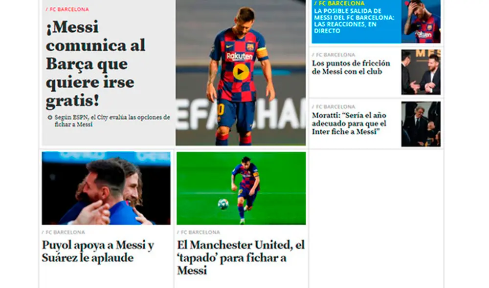 La noticia de Lionel Messi y su deseo de no seguir en Barcelona remeció el mundo. (FOTO: ).