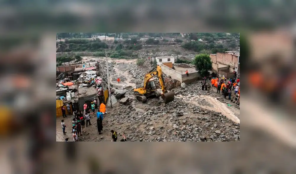 Chosica: continúan los trabajos de limpieza y enmallado tras huaicos