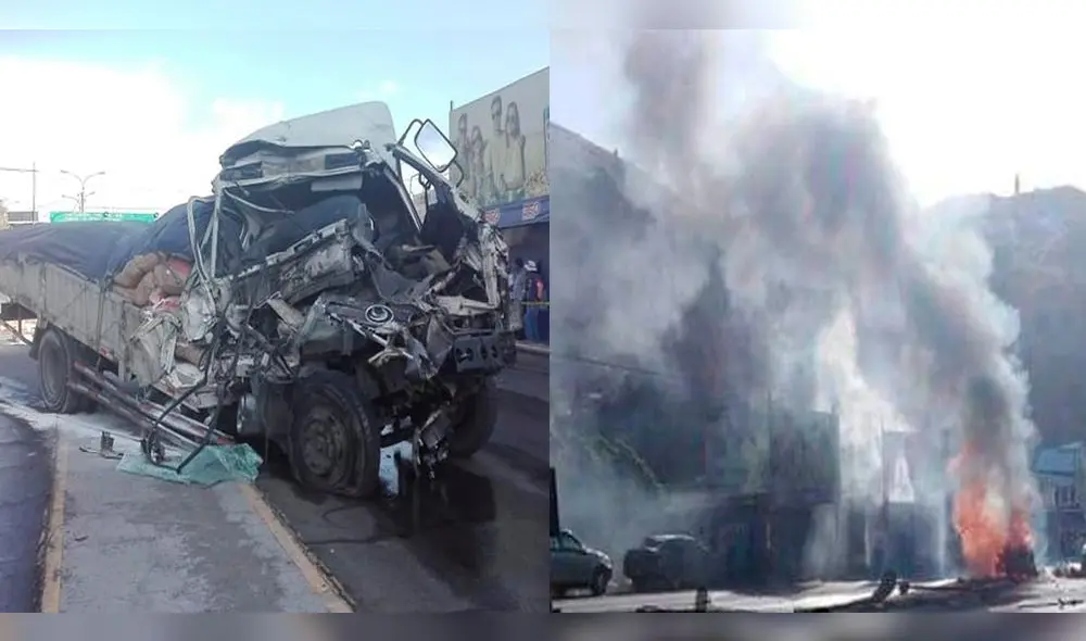 Madre e hija mueren calcinadas en vía de ingreso a ciudad de Arequipa [VIDEO]