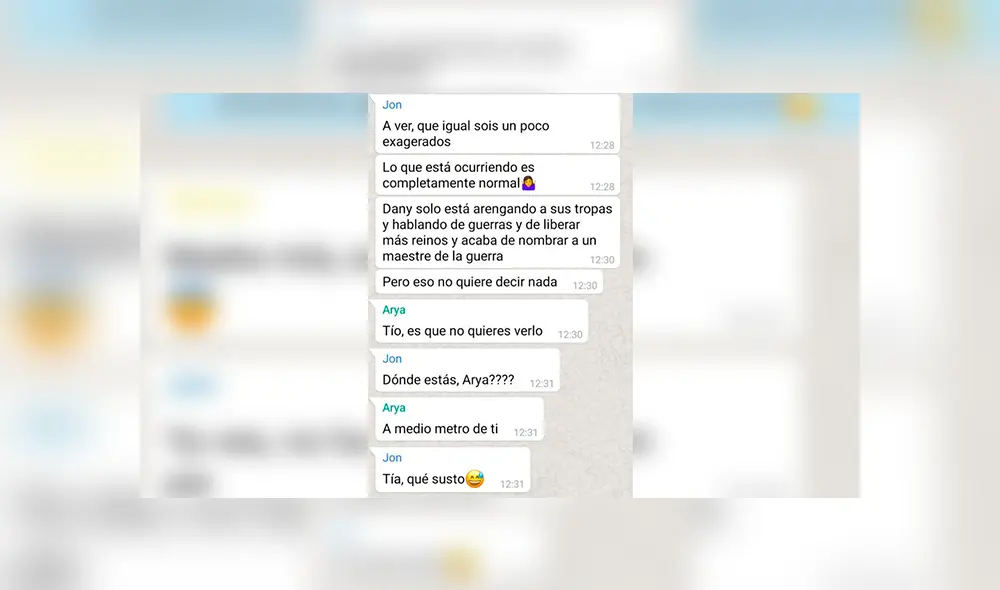 El último capítulo de Game of Thrones explicado como un grupo de WhatsApp [FOTOS]