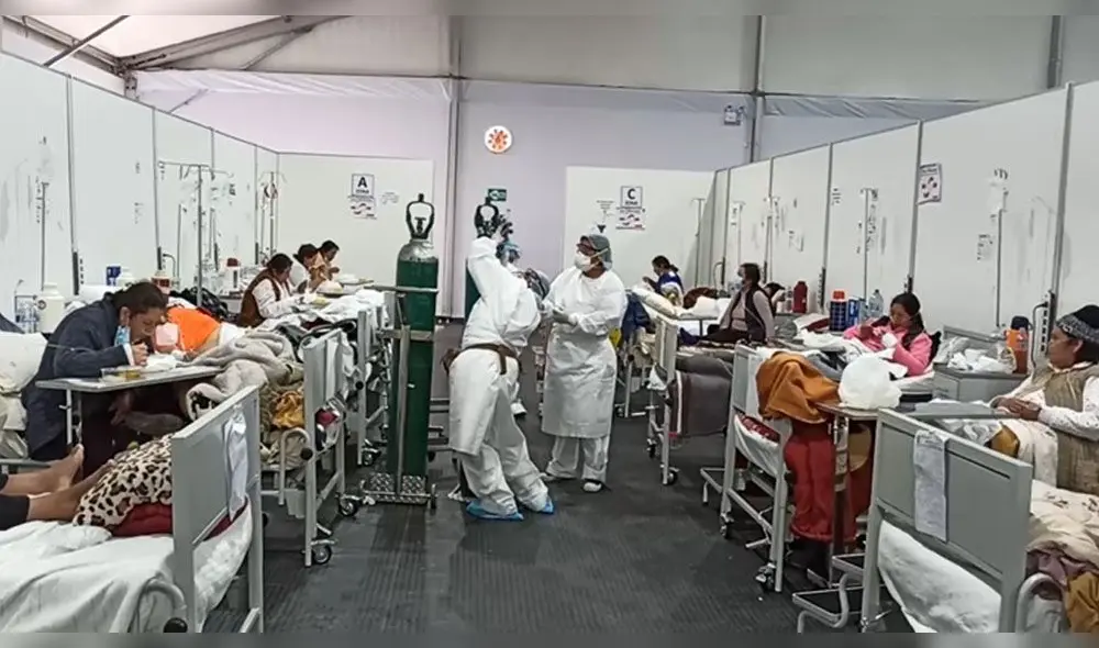 Labor del personal de salud es ardua para atender a pacientes con coronavirus en Cusco. Foto: Captura de video