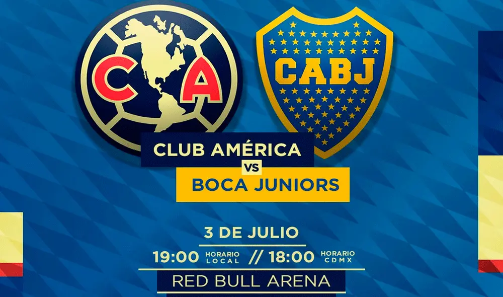 Sigue aquí EN VIVO ONLINE el América vs. Boca Juniors por el Colossus Cup 2019. Foto: @ClubAmerica