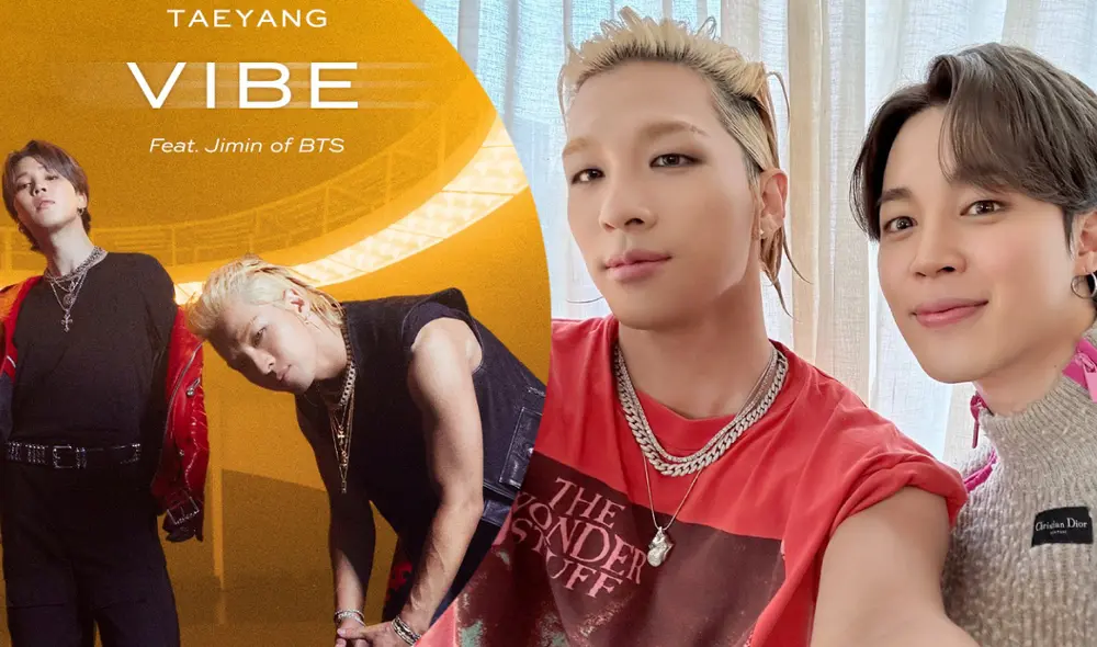 El single digital "Vibe", de Taeyang con Jimin de BTS, fue lanzado el 13 de enero. Foto: composición LR/Hybe/YG