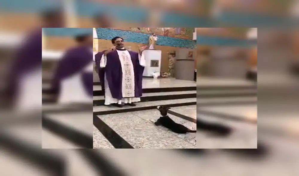 Facebook: perro sorprende al escuchar atento misa que ofrecía un sacerdote dentro de iglesia [VIDEO]