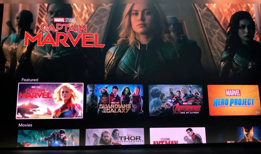 Así se verá la interfaz de Disney+, la plataforma streaming de Disney. Foto: Difusión