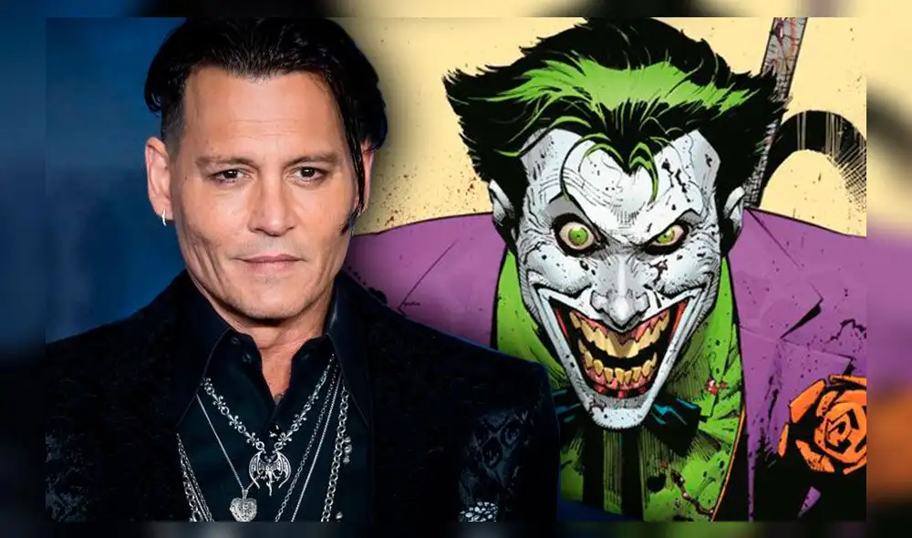 Revelan fanart de Johnny Depp como Joker. Créditos: composición Revelan fanart de Johnny Depp como Joker. Créditos: composición