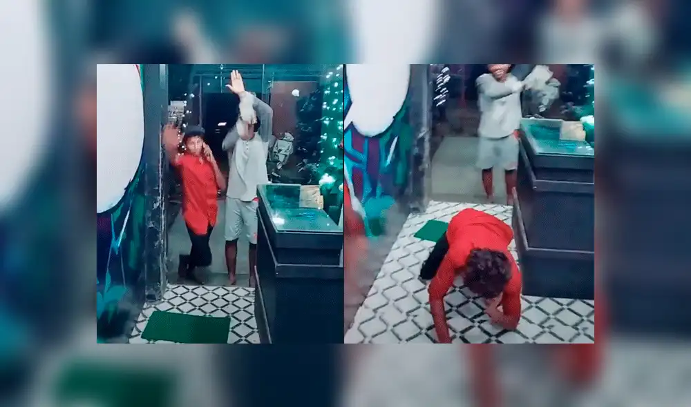 Facebook: finge limpiar puerta de vidrio para jugarle pesada broma a su cliente [VIDEO]