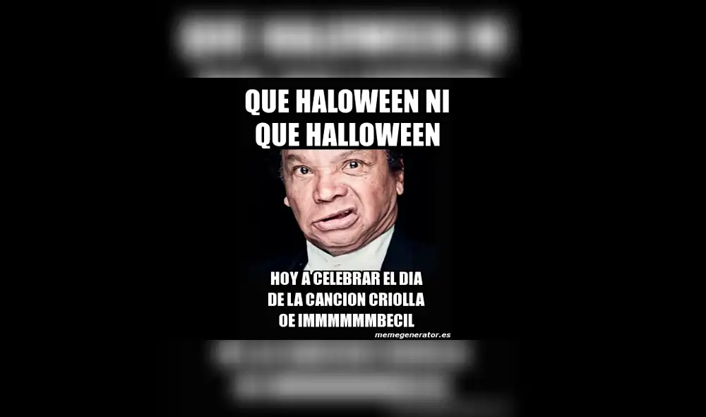 Facebook: "Halloween" y el "Día de la Canción Criolla" tienen batalla de memes y aquí están los mejores [FOTOS]