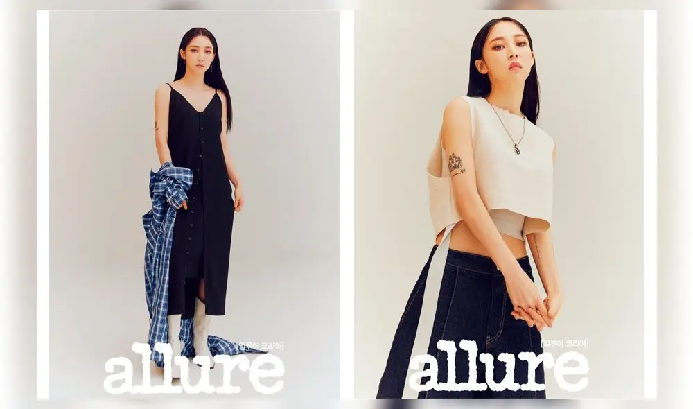 Moom Byul de MAMAMOO señaló que la sesión de fotos con Allure Korea resultó todo un desafío para ella. Moom Byul de MAMAMOO señaló que la sesión de fotos con Allure Korea resultó todo un desafío para ella.