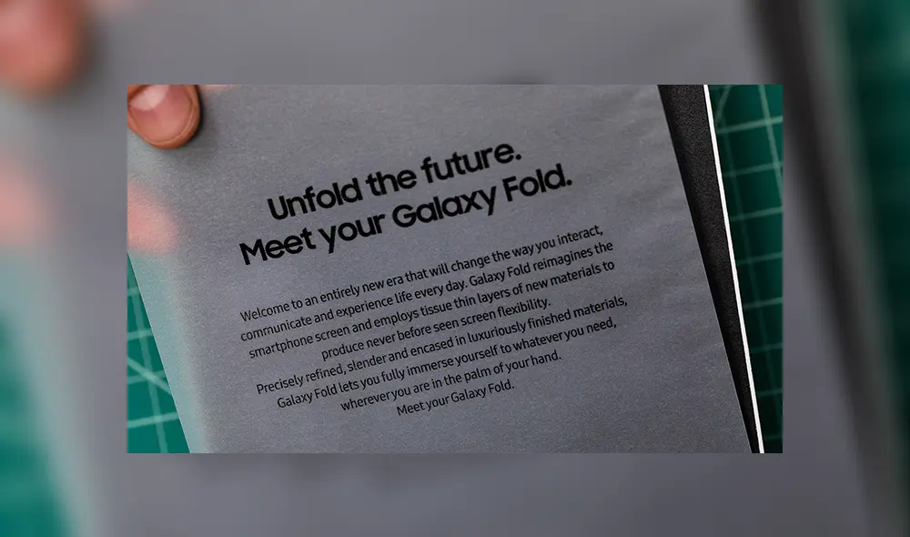 Samsung Galaxy Fold Advertencias de uso