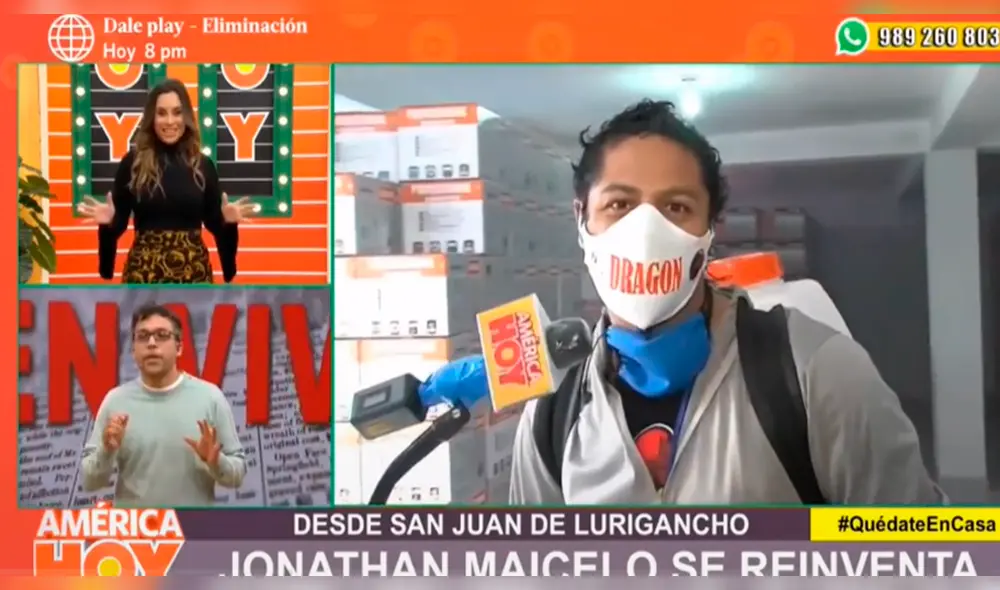 Jonathan Maicelo confiesa que extraña a su hijo y no puede visitarlo en Estados Unidos por la cuarentena