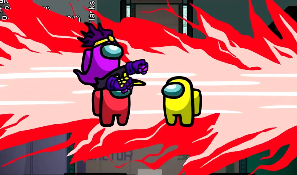 El impostor se convierte en un personaje de Jojo's. Foto captura: YouTube