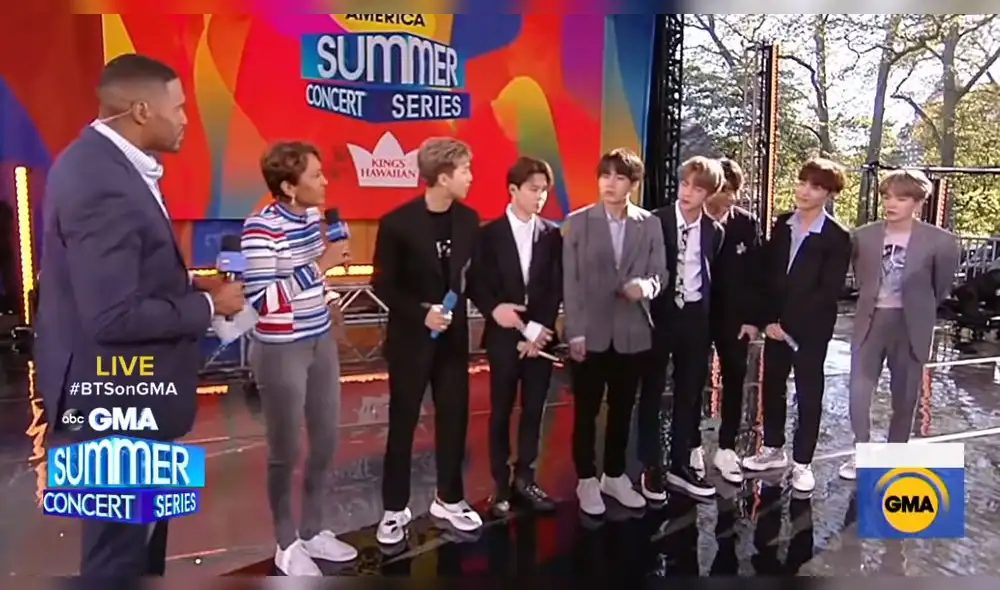 BTS paraliza el Central Park con espectacular show en Good Morning America