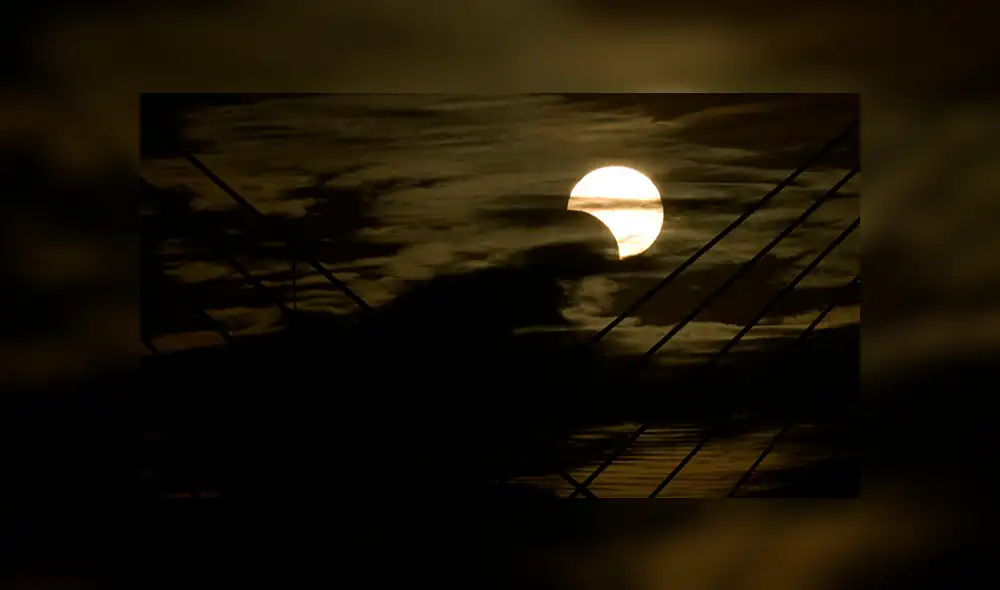 Eclipse solar fue visible en América del Sur. Foto: AFP