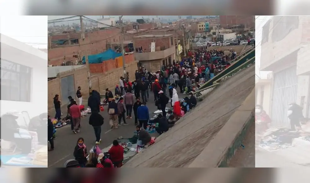 Se acabó la cuarentena. A las calles de Tacna volvieron las cachinas con la venta de productos de segundo uso.