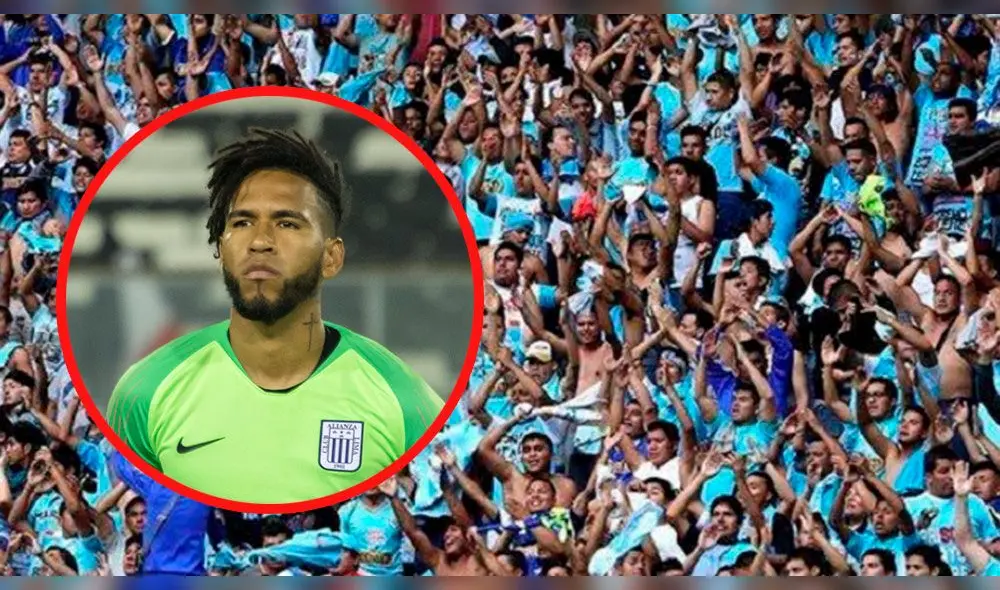 La hinchada del cuadro celeste en Matute le realizaron cánticos despectivos al arquero de Alianza Lima.