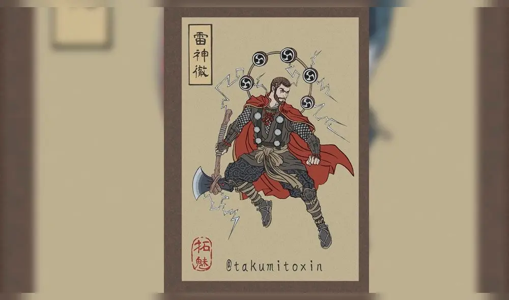 Avengers: Endgame: publican retratos japoneses de los Vengadores y Thanos  [FOTOS]