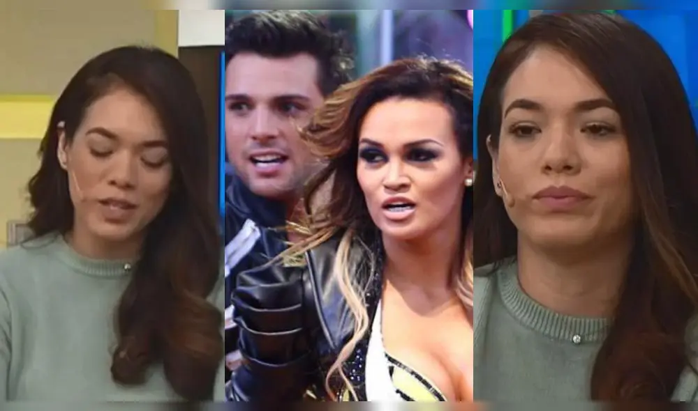 Jazmín Pinedo evita llorar al ver agresión de Nicola Porcella a Angie Arizaga Jazmín Pinedo evita llorar al ver agresión de Nicola Porcella a Angie Arizaga