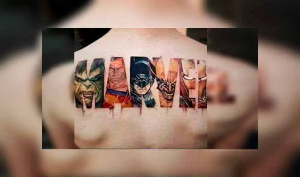 YouTube viral: un fanático de Marvel pretendía presumir su tatuaje y un detalle lo convirtió en la burla de todos [FOTOS]