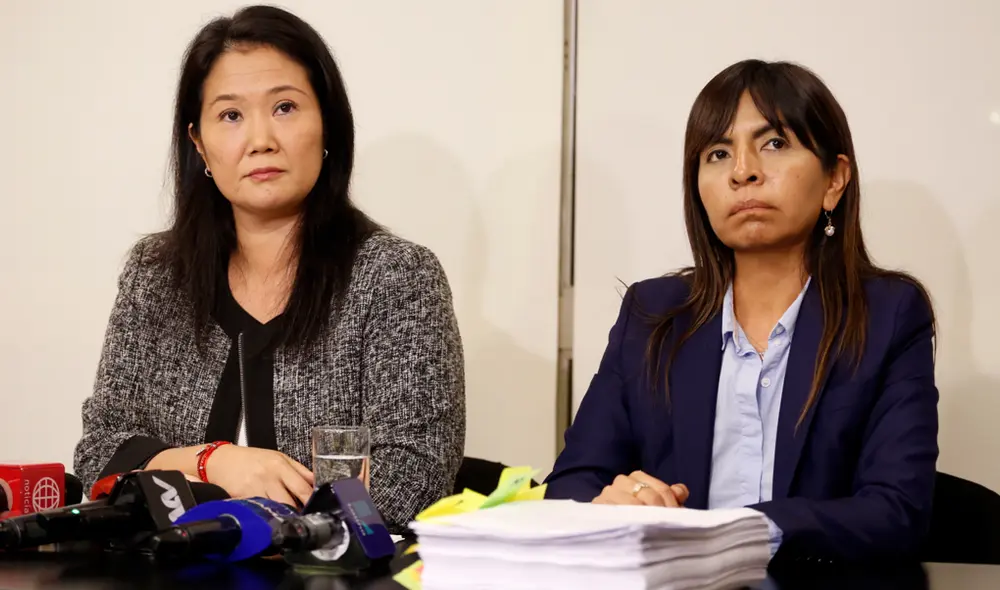 Keiko Fujimori y Giulliana Loza