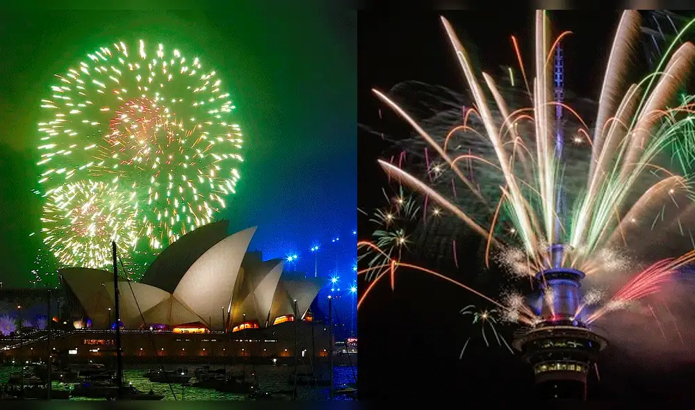 Año Nuevo 2018: Australia celebra con espectaculares fuegos artificiales [VIDEO]