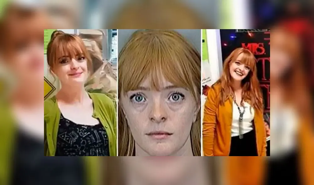 Profesora que le mandaba fotos íntimas a su alumno fue capturada. Foto: difusión Profesora que le mandaba fotos íntimas a su alumno fue capturada. Foto: difusión