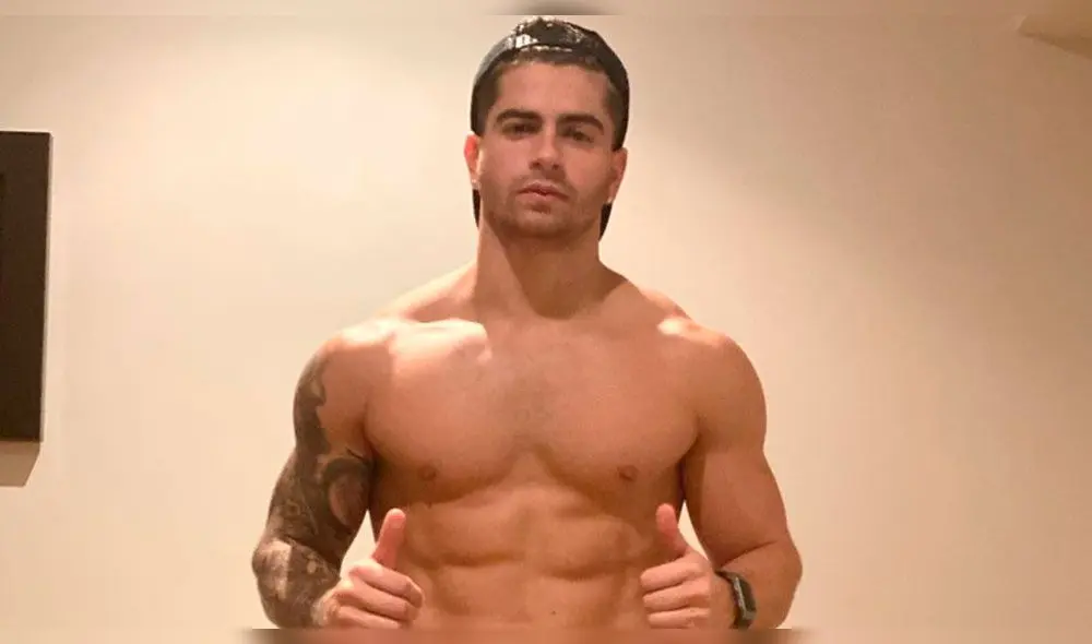 El futbolista se pronunció, con voz entrecortada, sobre las imágenes y le dejó un mensaje a la modelo. Foto: Instagram