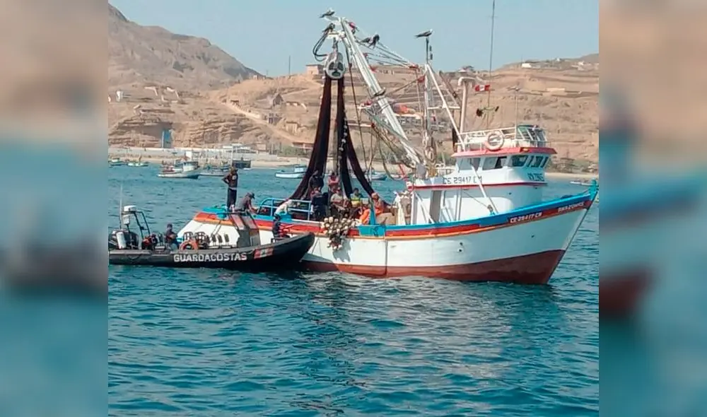 Embarcaciones intervenidas en Talara