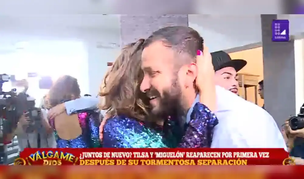 Tilsa Lozano y Miguel Hidalgo protagonizan emotivo reencuentro tras ampay [VIDEO]