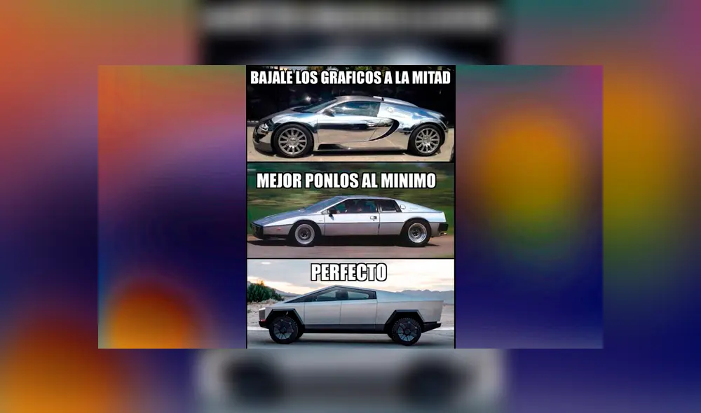 Los mejores 'memes' burlándose del nuevo Tesla Cybertruck de Elon Musk por parecer salido de un videojuego de PS1. Los mejores 'memes' burlándose del nuevo Tesla Cybertruck de Elon Musk por parecer salido de un videojuego de PS1.