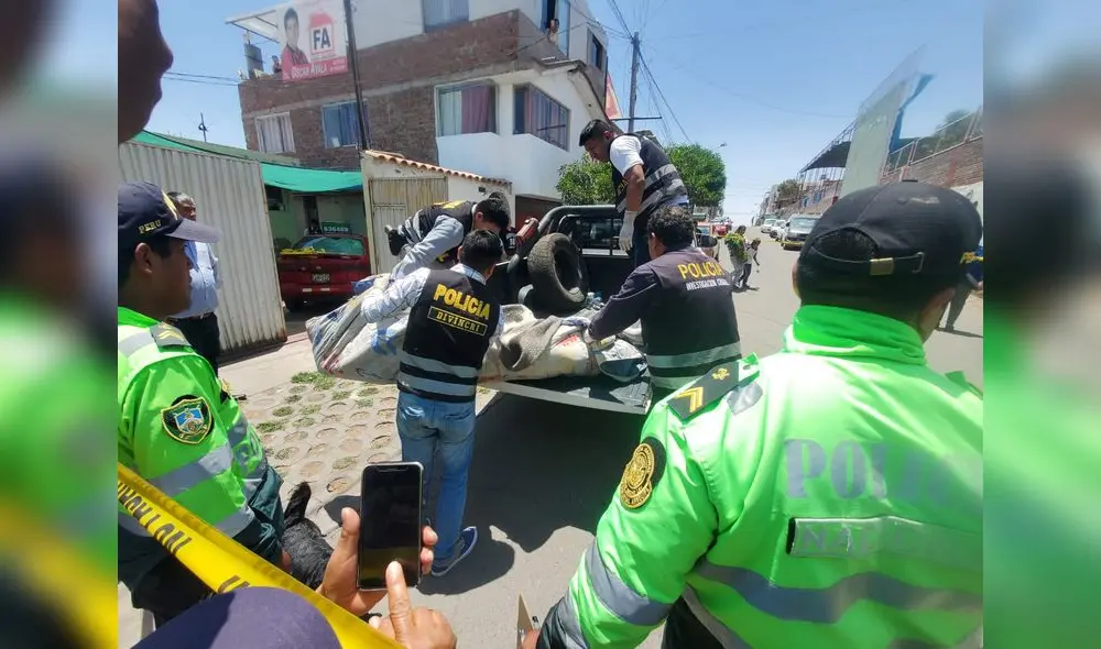 Familiares denuncian que policías no socorrieron a la familia. Foto: Leonela Aquino / URPI-LR