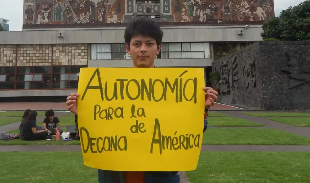 Protestas en San Marcos | Alumnos de la Universidad de México apoyan a estudiantes de San Marcos | UNMSM |