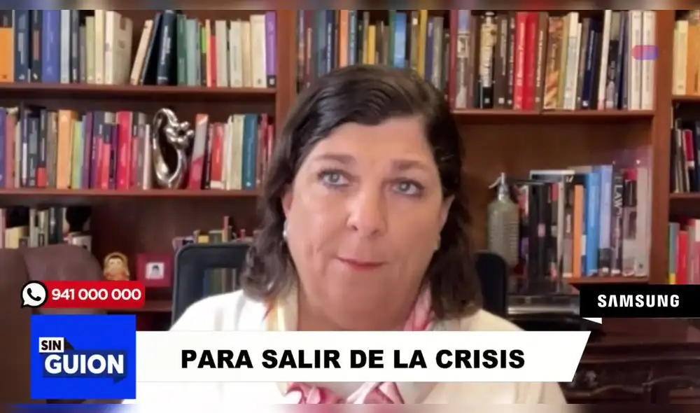 Rosa María Palacios en Sin Guion. Foto: LR+ Rosa María Palacios en Sin Guion. Foto: LR+