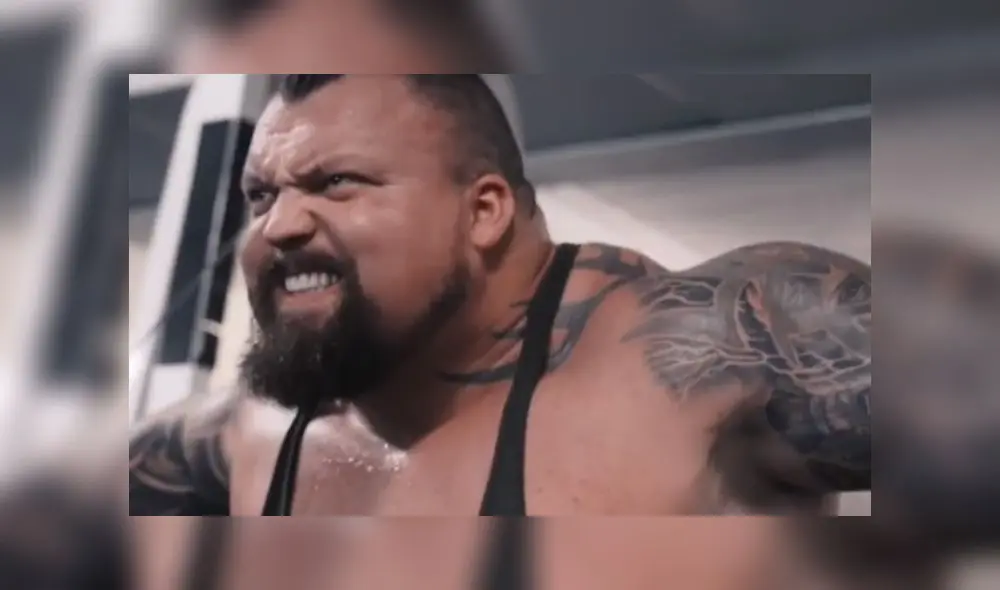 Eddie Hall narró el terrible accidente que sufrió mientras entrenaba en un gimnasio. Foto: Instagram.