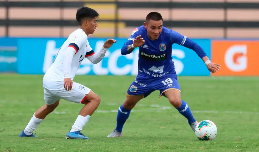 Jean Deza arrancó de titular en el partido San Martín contra Binacional. | Foto: @LigaFutProf