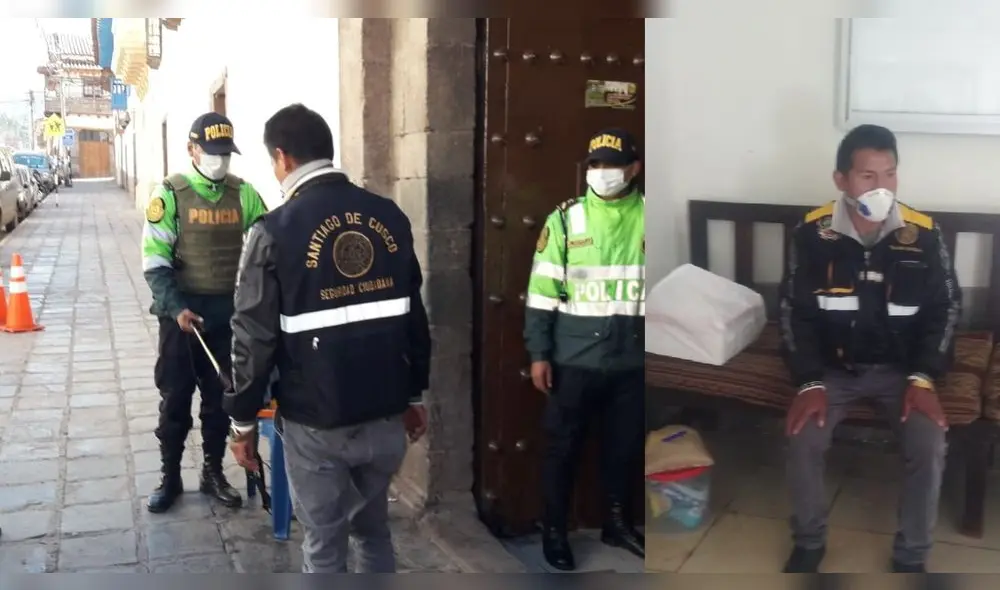 Cusco. Vendedor ambulante fue detenido con indumentaria de serenazgo distrital. Cusco. Vendedor ambulante fue detenido con indumentaria de serenazgo distrital.