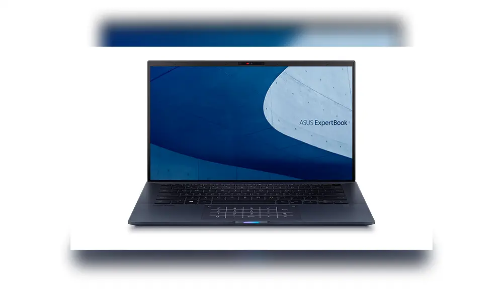 La ExpertBook B9450, computadora portátil empresarial de 14" con procesador Intel® Core de hasta 10ma generación.