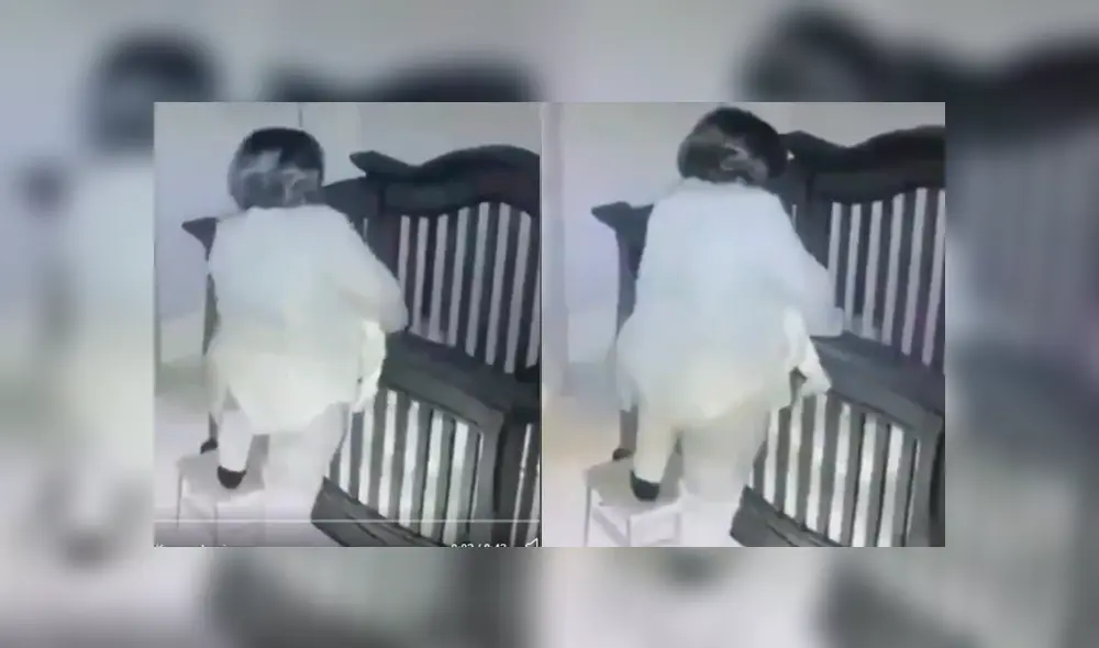 Un video que se ha viralizado en Facebook, grabado con cámara escondida, registra el blooper que protagonizó una niñera con un bebé en brazos.