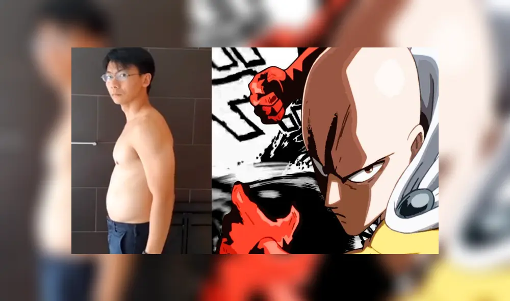 Facebook viral: otaku imita rutina de ejercicios de Saitama de One Punch Man y luce irreconocible [VIDEO]