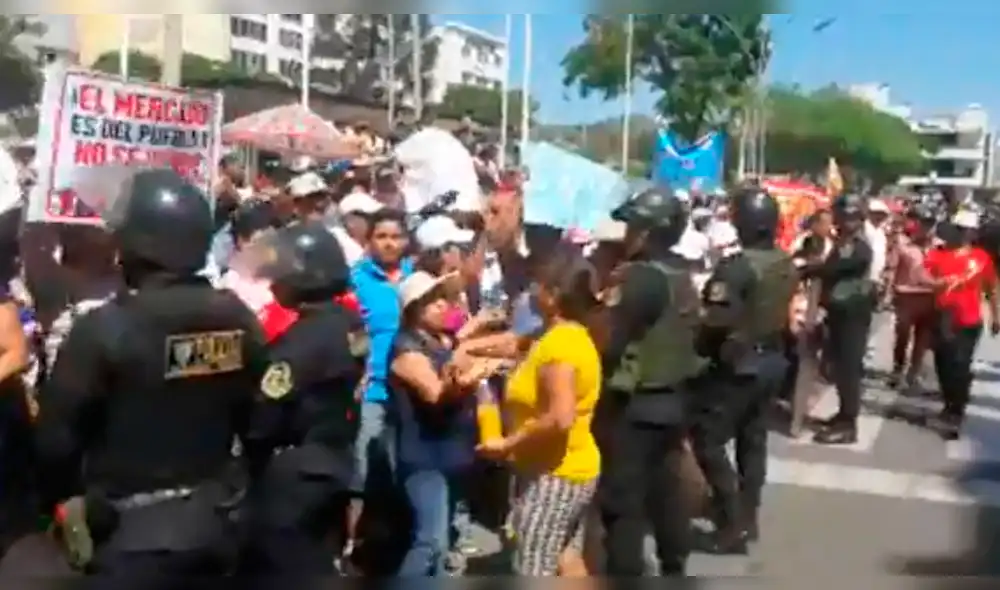 Comerciantes protestan para evitar privatización del Mercado Modelo [VIDEO]