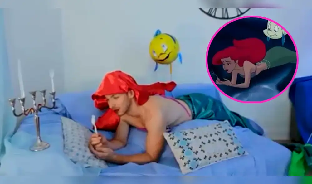 Facebook: hombre recrea épica escena de “La Sirenita” y se vuelve viral [VIDEO]