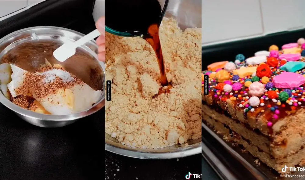 Desliza las imágenes para aprender a preparar este exquisito postre peruano. Foto: Captura de TikTok/Franccesco