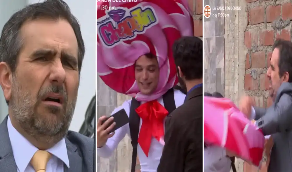 Diego Montalbán quedó horrorizado al ver a su hijo vestido de chupete. Foto: composición LR/América TV