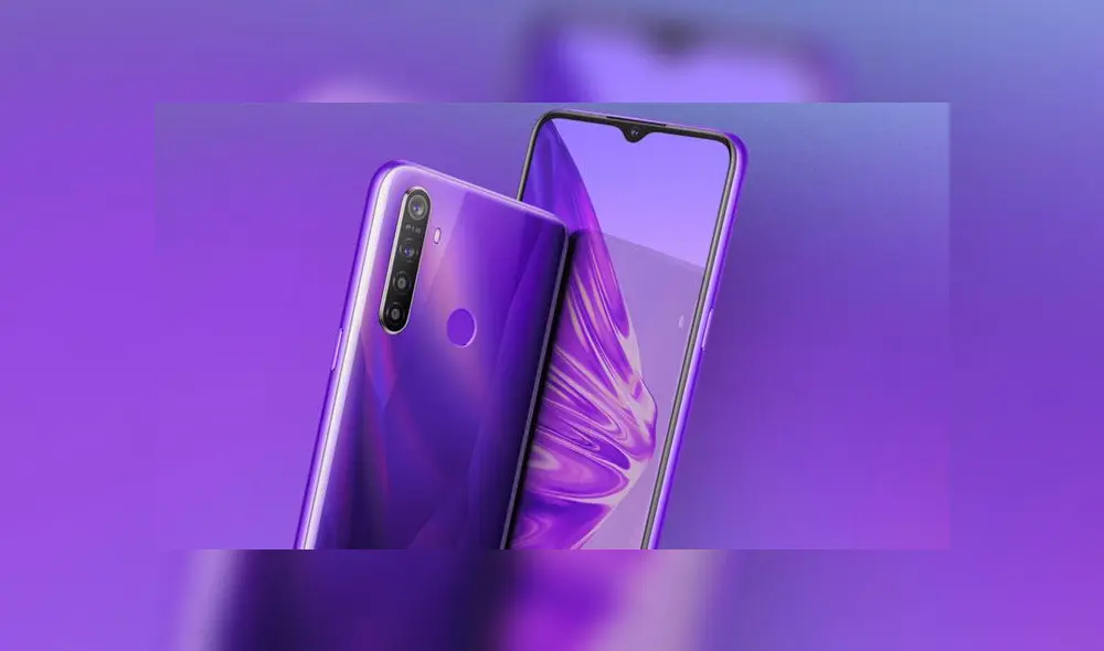 Realme 5 tiene cuádruple cámara trasera. Realme 5 tiene cuádruple cámara trasera.